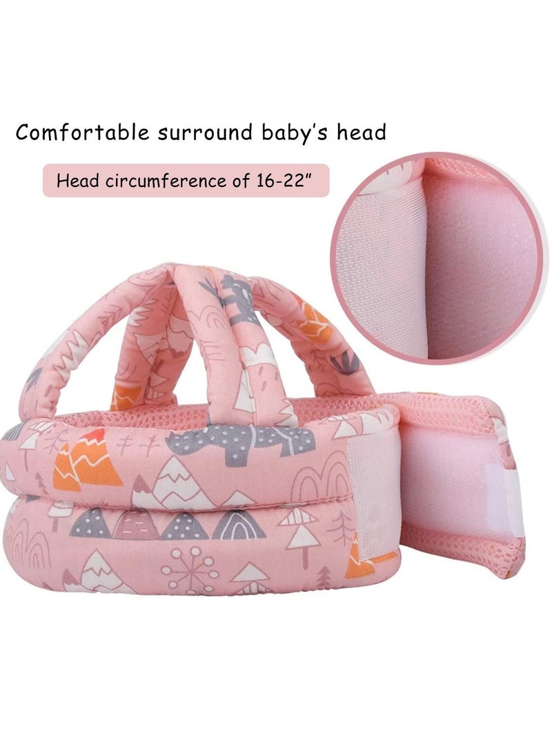 Toddler Walking Helmet Head Protector for Baby Walking No Bumps Safety Head Protective Hat Head Cushion Cap Breathable Child Safety Helmet for Running Walking Crawling - Image 3